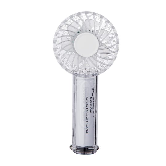 GXZ-F95 Transparent Housing Handheld Fan with Hook & Nightlight